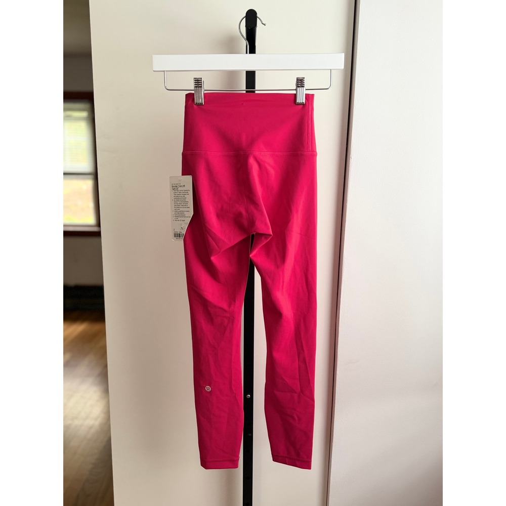 NWT Lululemon Wunder Train High-Rise Leggings 25" – Size 2 – Pink Dragonfruit